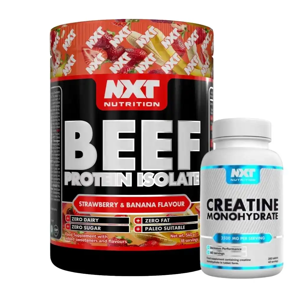 NXT Beef Protein Isolate 540g & FREE NXT Creatine Caps Image 1