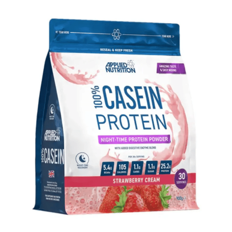 Applied Nutrition 100% Casein Protein – Strawberry Cream Strawberry